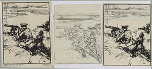 engelske maskingeværere af Auguste Louis Lepère