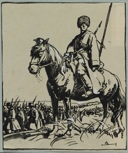 Kosakofficer, 1914.