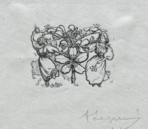 Paris Almanac, 1897: Halestykke, Spring af Auguste Louis Lepère