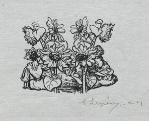 Paris-almanak, 1897: Halestykke, sommer af Auguste Louis Lepère