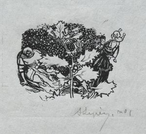 Paris-almanak, 1897: Halestykke, vinter af Auguste Louis Lepère