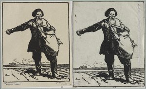 russisk bonde af Auguste Louis Lepère