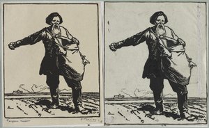 Russisk bonde, 1914. af Auguste Louis Lepère