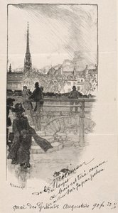 Quai des Grands Augustins. af Auguste Louis Lepère