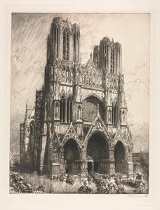 Reims katedral af Auguste Louis Lepère