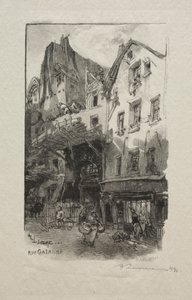 Galande gade. af Auguste Louis Lepère