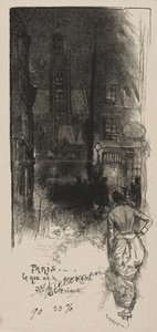 Rue de la Montagne, St. Genevieve. af Auguste Louis Lepère