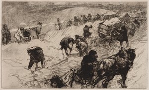 Sneboldkamp: Quai aux Fleurs, 1890. af Auguste Louis Lepère