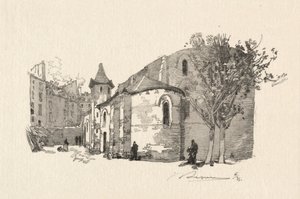 St. Julien le Vauvre, udvendig udsigt af Auguste Louis Lepère