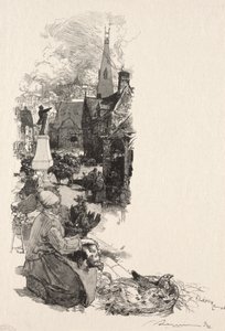 Statue af en stor mand. af Auguste Louis Lepère