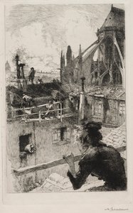 På tagene nær Notre Dame af Auguste Louis Lepère