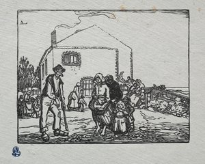 Tiggerne ved det sidste hus af Auguste Louis Lepère