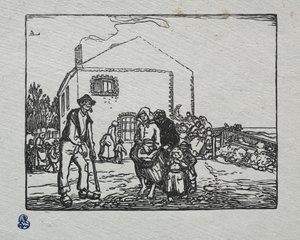 Tiggerne ved det sidste hus, 1905. af Auguste Louis Lepère