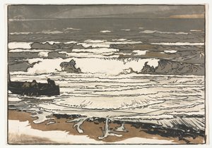 The Breaking Waves, tidevandet i september 1901 af Auguste Louis Lepère