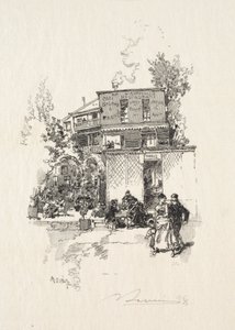 En Guinguette. af Auguste Louis Lepère
