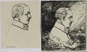 Af Kluck, 1914. af Auguste Louis Lepère