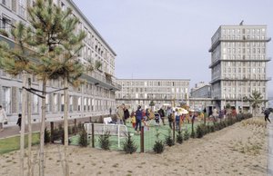 Boligbyggeri i Le Havre (Seine Maritime). Byen blev optaget på UNESCO