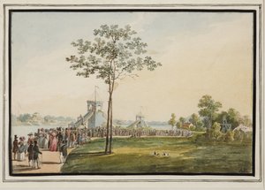 Rutsjebanerne på Krestovsky Island - Auguste Poireau (1780-1844). Akvarel på papir af Auguste Poireau