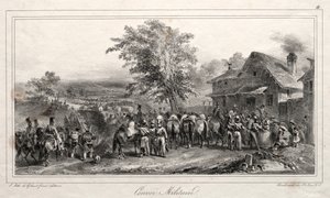 Album for 1831: Militær konvoj, 1831. af Auguste Raffet
