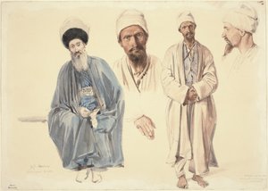 En ældre jøde og en muslimsk tatar på Krim