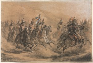 Kavaleri angreb af Auguste Raffet