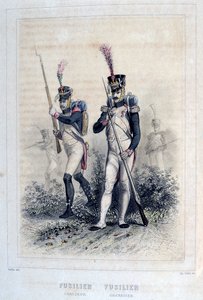 Fusilier Grenadier og Fusilier Chasseurs, 1859.