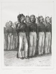 Tyrkisk infanteri, chasseurs, 1837. af Auguste Raffet