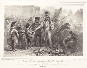 Ammunitionsarbejderne den 28. juli af Auguste Raffet