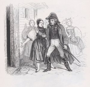 The Exiled from The Complete Works of Béranger, 1836. af Auguste Raffet