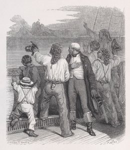 Den femte maj fra The Complete Works of Béranger, 1836 af Auguste Raffet