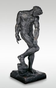 Adam, modelleret 1881, støbt omkring 1924. af Auguste Rodin