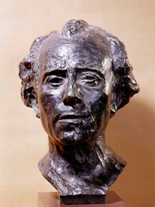 Buste af Gustav Mahler (1860-1911) komponist Skulptur af Auguste Rodin (1840-1917) Paris fra det 19. århundrede, Musee Rodin