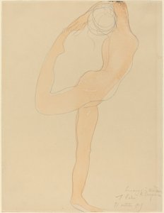 Dansende figur af Auguste Rodin