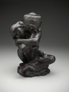 Faldet karyatide med en urne af Auguste Rodin