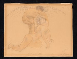 Amor og Psyke, ca. 1900 af Auguste Rodin