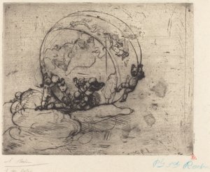 De elskende leder verden af Auguste Rodin