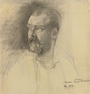 Portræt af Octave Mirbeau 1848-1917, ca 1893 af Auguste Rodin