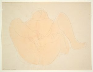 Liggende nøgen kvinde af Auguste Rodin