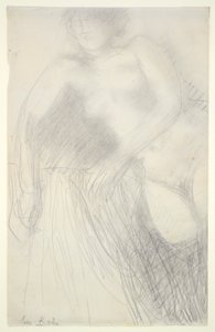 Liggende nøgen kvinde af Auguste Rodin