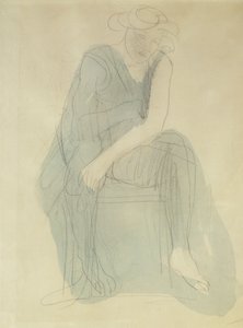 Siddende Kvinde; Femme Assise, af Auguste Rodin