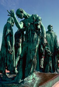 Statue af Calais-borgerne, 1800-tallet. af Auguste Rodin
