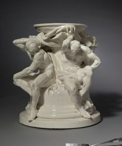 Titans, Support for a Vase, designet af Albert-Ernest Carrier-Belleuse af Auguste Rodin