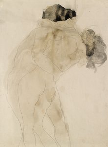 To omfavnende figurer, c1900 af Auguste Rodin