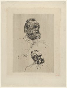Victor Hugo trekvart udsigt, 1885. af Auguste Rodin
