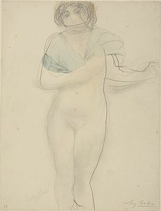 Kvinde med sjal af Auguste Rodin