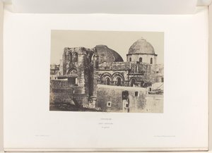 Udsigt over Den Hellige Gravs Kirke i Jerusalem Jerusalem. Den hellige grav. Vue generale (titel på objekt)