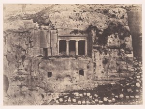 Jerusalem, Josafats dal, Sankt Jakobs grav af Auguste Salzmann