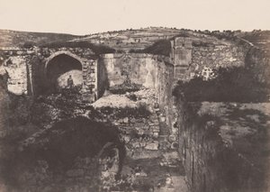 Jérusalem: Église de Sainte Marie Madeleine (Jerusalem: Church of St. Mary Magdalene),1854 (foto) af Auguste Salzmann