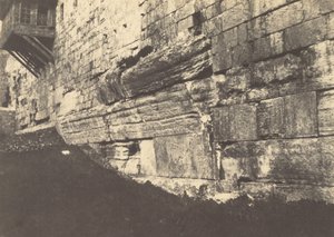 Jerusalem. Templets indhegning. Bue af Salomons bro, der forbandt Moria med Zion