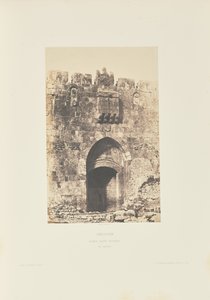 Jerusalem. Sankt Stefans port. Udsigt udefra af Auguste Salzmann